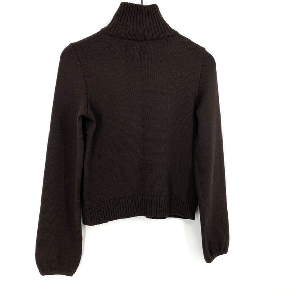 MAURIZIO PECORARO Wool Leather Patchwork Sweater - Picture 10 of 15